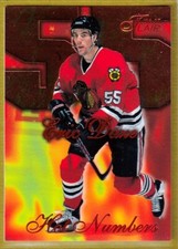 1996-97 Flair Hot Numbers #3 Eric Daze - Chicago Blackhawks