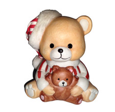 House of Lloyd TEDDY BEAR Porcelain Night Light Holding Small Teddy Cord Bulb
