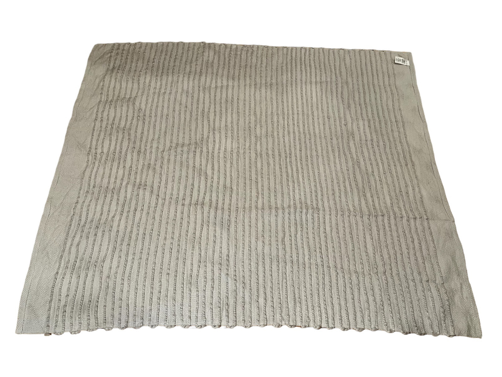 West Elm Chunky Weave Throw Blanket 50x60 Gray Rn 71395 Cotton Acrylic