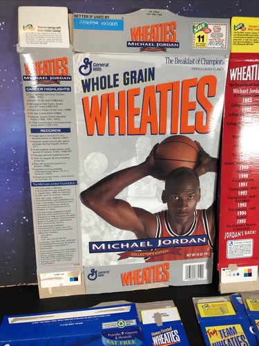Lot of 5 Wheaties Cereal Box Michael Jordan Ken Griffey Jr Deion Sanders - Picture 2 of 12