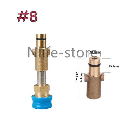 Snow Foam Lance Cannon Connector Pressure Washer Gun Adapter 5Colorful Nozzles - Picture 19 of 27
