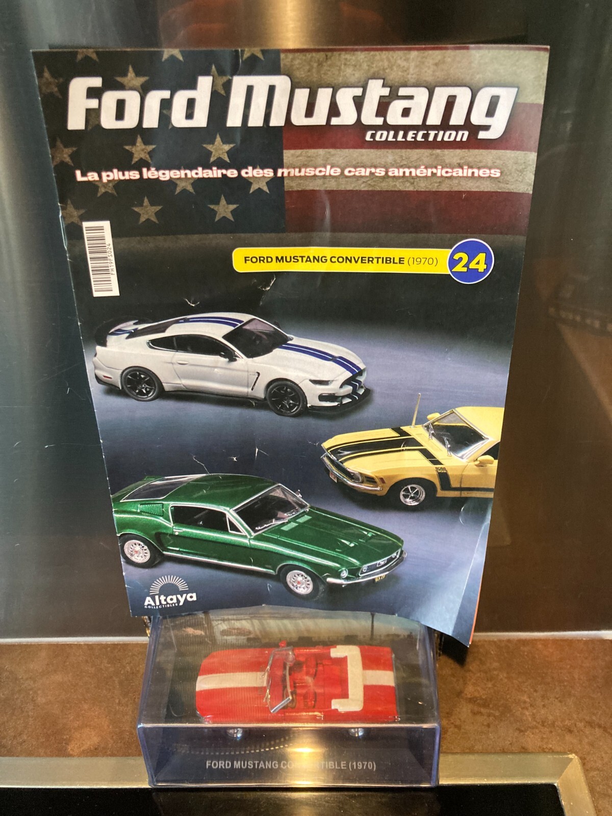 Ford Mustang Convertible 1970 Altaya 1/43 idée cadeau pour passionné d'auto ancienne