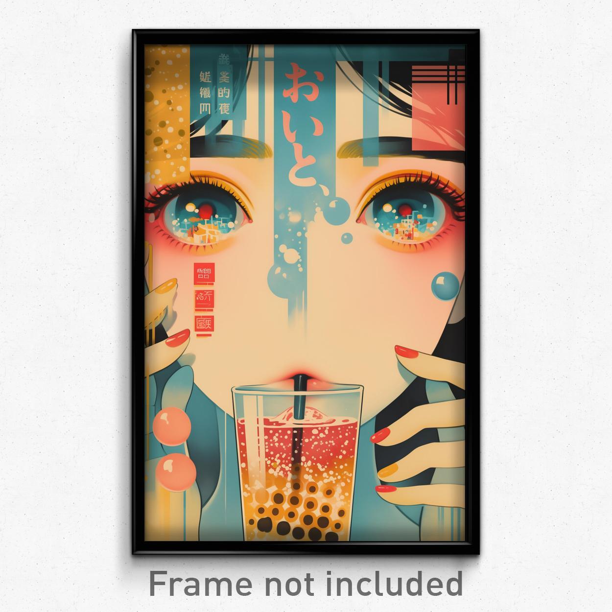 Japanese Movie Poster - Humble Bubble Tea (Japan Retro Film Art Print)