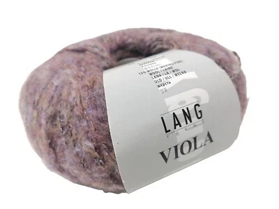 LANG YARNS VIOLA 50G 250 M COTON POLYAMIDE ALPAGA LAINE - TRICOT - CROCHET - Photo 1/2