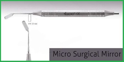 DENTAL MICRO SURGICAL &MIRRORS Rectangular Mirror #Large # 4x12mm MM3 Company de