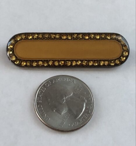 Signierte Anstecknadel Katharina Popesco Frankreich Emaille Kristall Art Deco Pierre Bex Stil - Bild 2 von 6