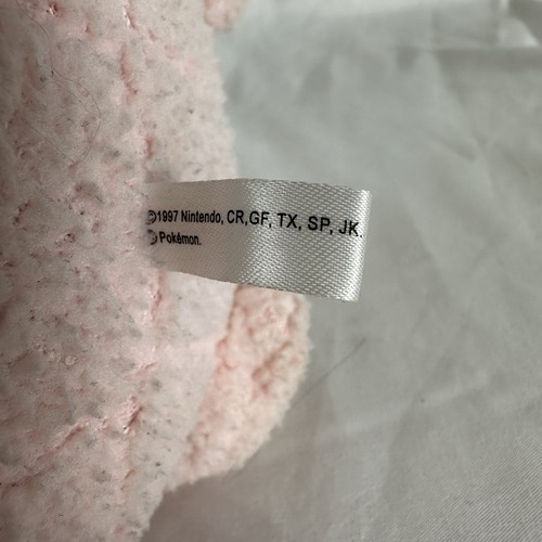 Peluche Pokemon Jigglypuff 9" Tela Rizada 1997 3ª Ronda - Imagen 8 de 12