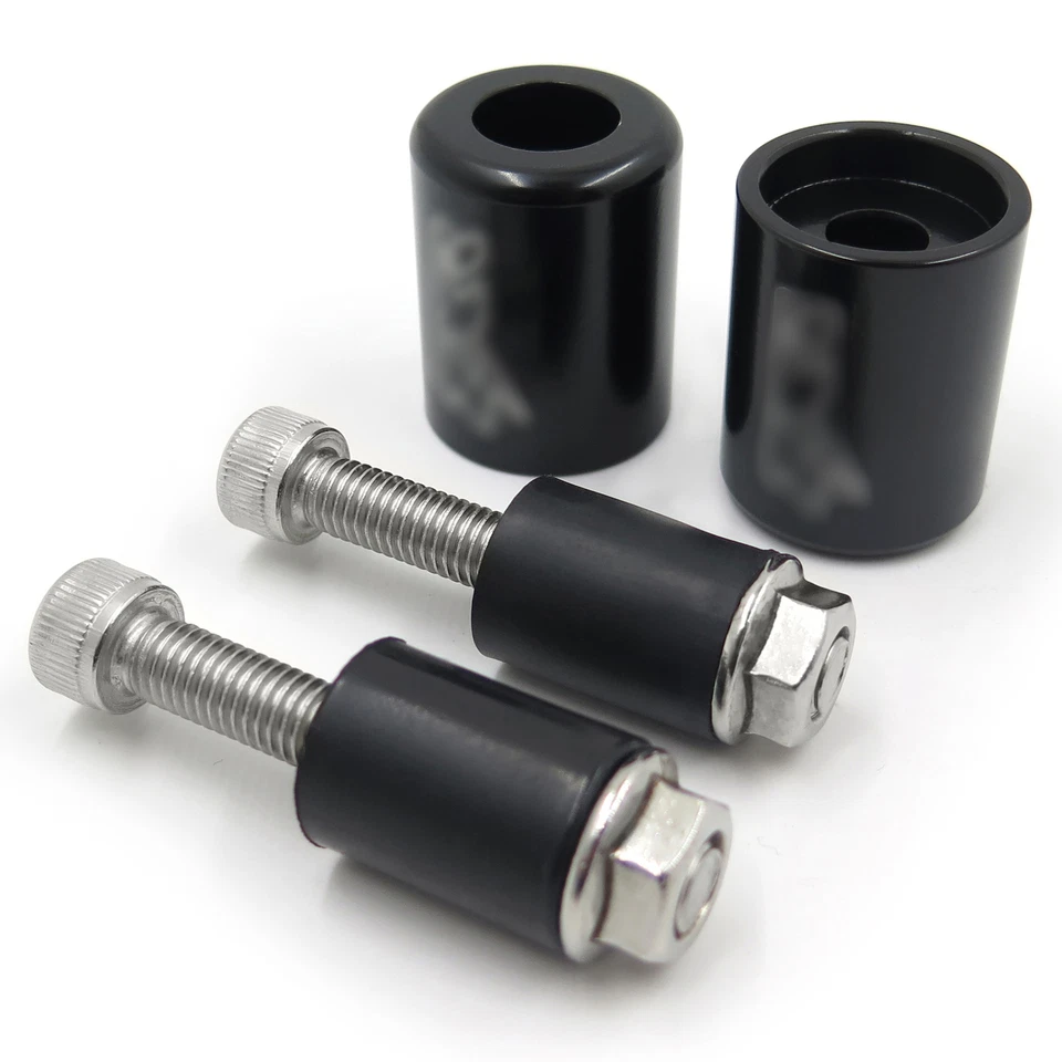 Extremos de barra negros negros para 95-12 Kawasaki Ninja ZX6R/ 06-07 ZX10R/ 00-05 ZX12R Foto 2 de 4