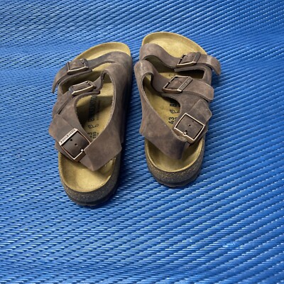 Birkenstock Milano Birko Flor Dark Brown Sandals Men display picture 3