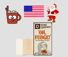 Duke Cannon Oh, Fudge! Big Ass Brick of Soap 10oz Christmas Benefits USA Vets
