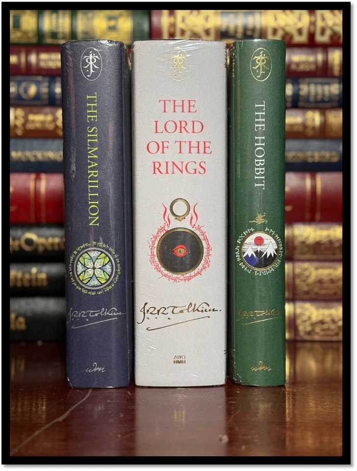 Hobbit Lord of Rings Silmarillion Illustrated Tolkien Sealed Hardback Rune Edges - Image 3 of 3
