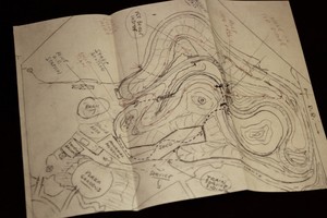 Walt-Disney-Drawn-Disneyland-Map-Mine-Train-Stagecoach-amp-Mules-1959-1960-2005