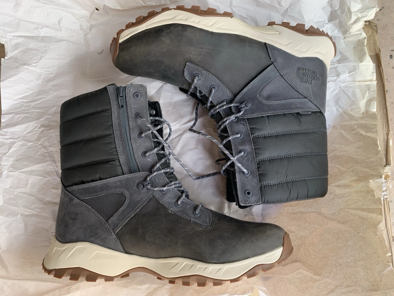 North Face ThermoBall Insulated Waterproof Nubuck Winter Hiking Snow Boots US 14