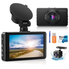 Car Dash Cam Front and Rear 1080P Night Vision G-Sensor Loop Recording