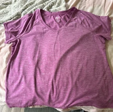 RBX & Tek Gear Shirts Women's 2X Purple & Purple/Pink Short Sleeve Athletic Tee!
