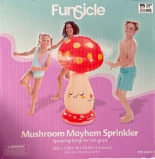 Funsicle Mushroom Mayhem Sprinkler Outdoor Sprinkler For Kids