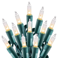 Clear Christmas String Lights 3 Pack 25 Feet 100 Counts Warm Mini Lights for ...