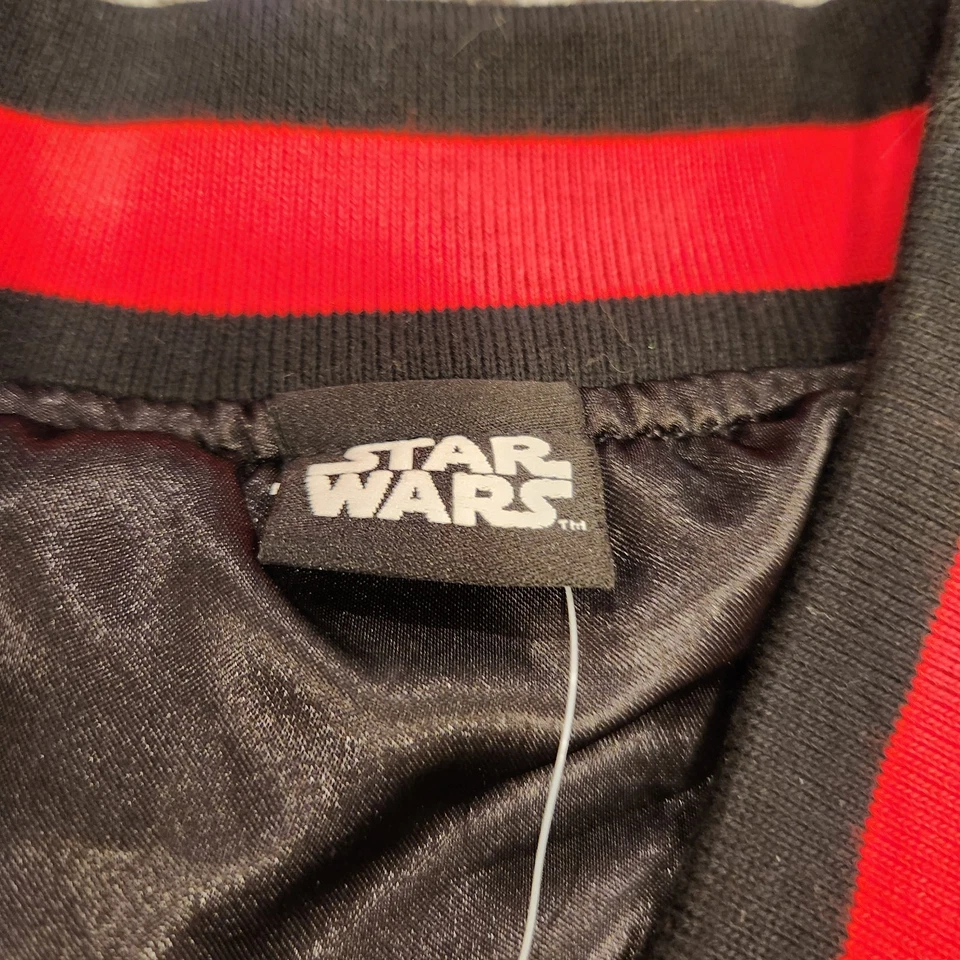 Chaqueta Star Wars Para Hombre XL Darth Vader Bordada Satén Bombardero Licencia Lucas Nueva Con Etiquetas Foto 3 de 4