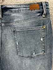 Judy Blue Straight Crop Jeans Womens Plus 20W Distressed Stretch JB88446