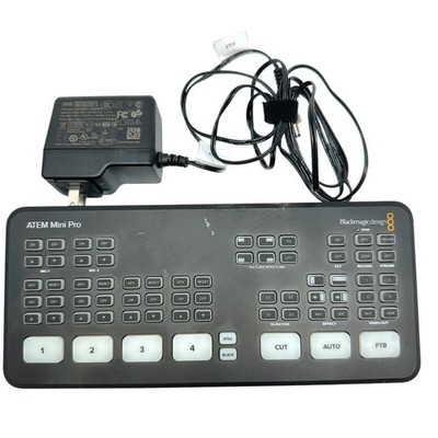 Blackmagic Design ATEM Mini Pro HDMI Live Production Switcher Mixer w/ Power Cor
