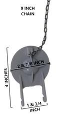 Two inch Toilet Flapper with Floating Silicone Seal