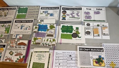 Math 12 Ready Made Math Centers For Leveled Instruction First Grade March
