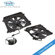 2X Radiator & A/C AC Condenser Cooling Fans Kit for Honda Accord 2.4L 2013-2017