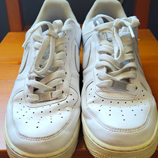 Nike Air Force 1 '07 Low Triple White Leather Lace Up Men's Sneakers CW2288-111