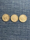 Set of 3 XF+ Early  Buffalo Nickels-- 1913-Type 1  1914 & 1917