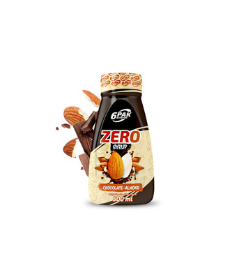 6 PAK Nutrition Syrup ZERO Chocolate -Almond - 500ml (13,98 /l)