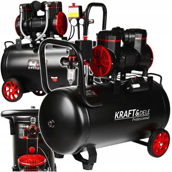 ÖLfreier Luftkompressor 50L 1500W 8 Bar Kompressor KD1391-image
