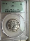 1914 Barber Quarter PCGS MS64