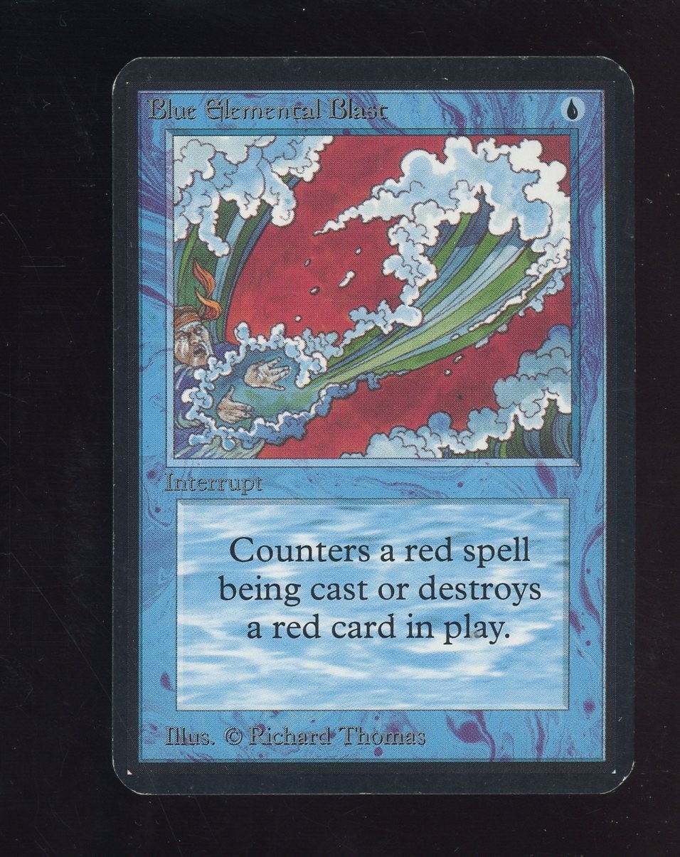 Blue Elemental Blast 1993 Alpha Edition Base Price Guide - Sports