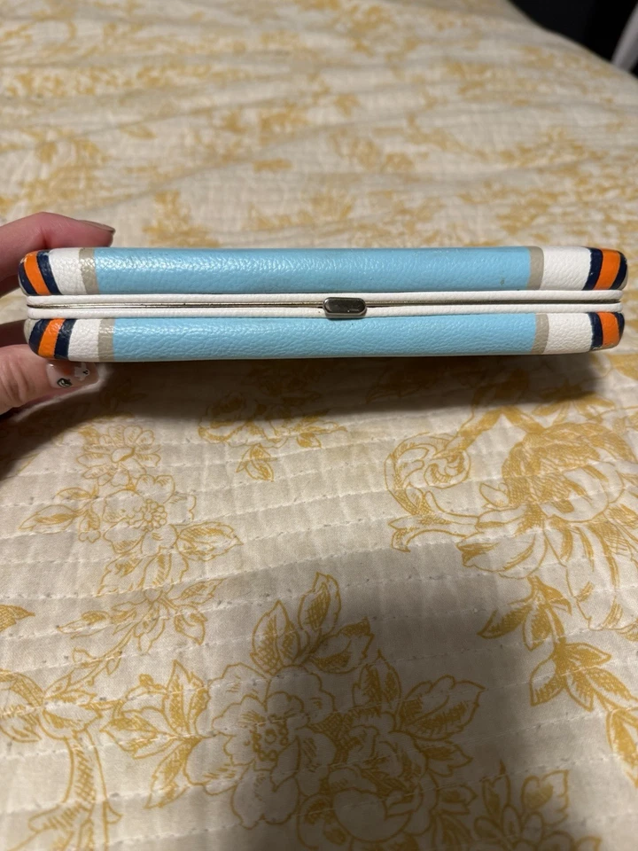 Bolso sin asas Merona para mujer multicolor con cierre de cuero sintético Foto 4 de 4