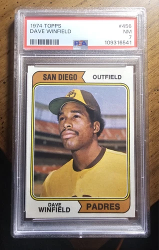 1974 Topps - Dave Winfield #456 (RC),PSA 7