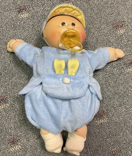 Coleco 1985 Cabbage Patch Kid Preemie Baby Boy Doll W/ March Of Dimes Outfit