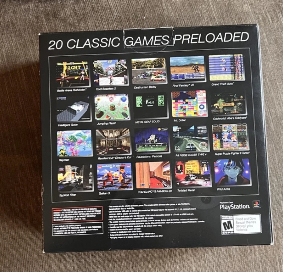 SONY PLAYSTATION CLASSIC MINI CONSOLE/ 20 CLASSIC GAMES PRELOADED - Image 2 of 4