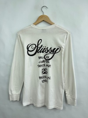 🇺🇸 Y2K Stussy World Tour Long Sleeve New York Los Angels size S