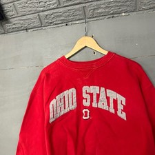 Ohio State Buckeyes Red NCAA Crewneck Sweatshirt Size XL