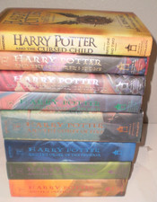 HARRY POTTER Hardback Books Volumes 1-7 and Cursed Child FIrst Editions AMERICAN