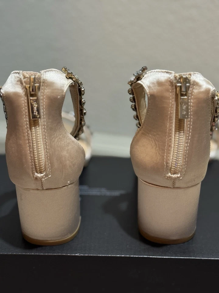 Jewel Badgley Mischka Block Heels - Image 4 of 4