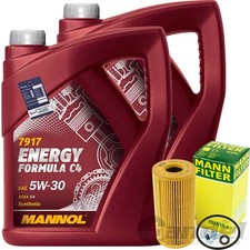 MANN ÖLFILTER + 10L 5W-30 ÖL passend für RENAULT TRAFIC MEGANE MASTER SCENIC dCi