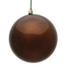 Vickerman N590876DCV 3 in. Mocha Candy UV Treated Christmas Ornament Ball - 1...