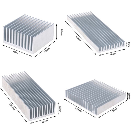 Extruded Aluminum Heatsink For High Power LED IC Chip Cooler Radiator Heat D_ME - Photo 2/16