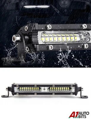 17.8cm 12V 24V LED Voiture Travail Léger Barre Spot Conduite Hors-Piste Boat 4x4 - Photo 1/4
