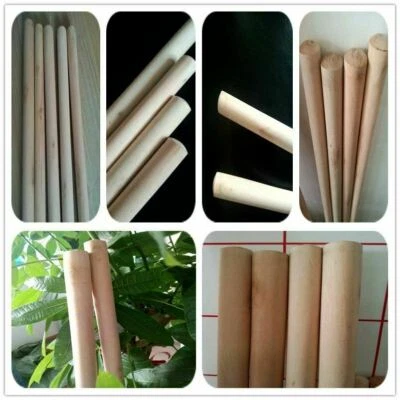 REMI TOOLS LTD Wooden Handles Broom Handles Shaft Snow Shovel Sweeping Brush 115cm*24mm QTY 14