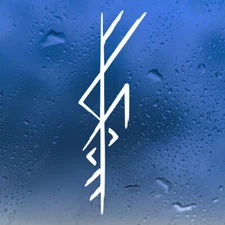 Freya Bindrune Vinyl Decal | Viking Goddess Love Norse Rune | Die Cut Sticker