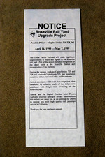 Amtrak - Capitol Corridor Effecting Notice - April 16, 1999