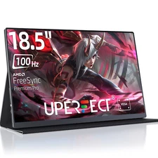 UPERFECT 100Hz Gaming Monitor 18.5" 1920x1080 USB-C Portable Monitor for PS Xbox