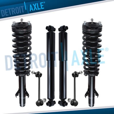 FWD Front Struts Rear Shocks Sway Bars for Ford Fusion Lincoln MKZ Mercury Milan